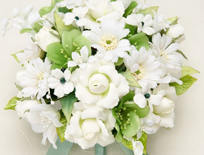 アートフラワーウェディングブーケ】ハーモニーブーケ・ホワイト