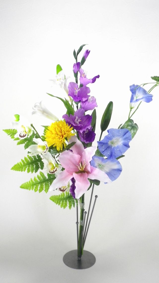 造花供花 夏の造花の仏花ｊ １束 アートフラワー 造花の仏花 あーとみゆき